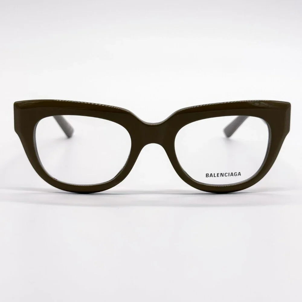 NEW BALENCIAGA BB0239O 004 BROWN CAT EYE WOMEN EYEGLASSES